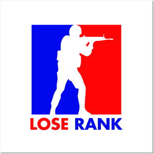 LOSE RANK Posters and Art